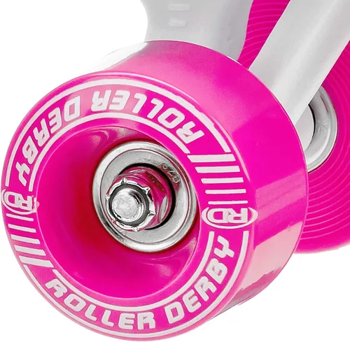 Miniatura 3 de Roller Derby Firestar Patines para Niños, Niñas, Principiantes, Infantiles Blanco/Rosa