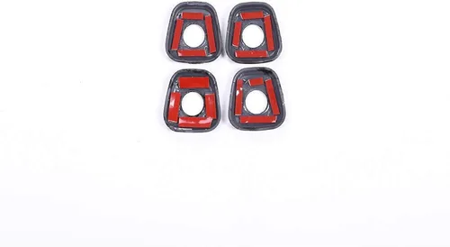Miniatura 7 de YIWANG Adhesivos de fibra de carbono estilo cerradura de puerta, 4 piezas para BMW X1 F48 2016-2019, para BMW X2 F47 2018 accesorios de automóvil