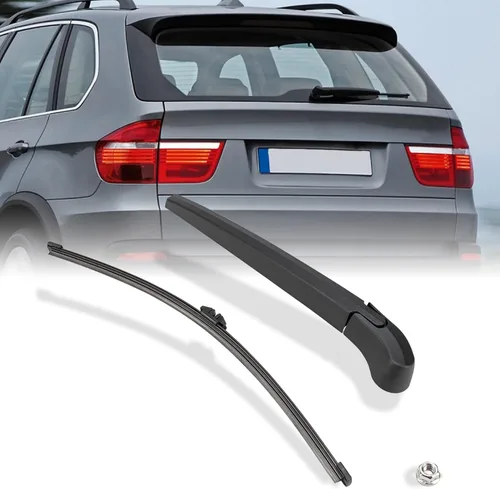Miniatura 7 de Kit de montaje de limpiaparabrisas trasero compatible con BMW X3 F25 2011-2017, repuesto de limpiaparabrisas trasero 61627213242, 61627213241