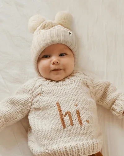 Miniatura 6 de FURTALK Gorro de invierno para bebé con pompón, gorro de punto cálido para niños y niñas