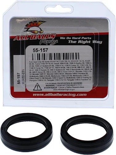 Miniatura 3 de All Balls Racing 55-157 Retén de horquilla Ki tCompatible con/Reemplazo para Ducati 1098 R 2008, 1098 R Bayliss 2009, 1098 S Tricolore 2007-2008