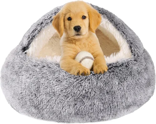 Miniatura 8 de Camas para perros pequeños, cama tipo cueva para gatos, cama lavable para gatos, cama acogedora para mascotas para perros o gatos, cama