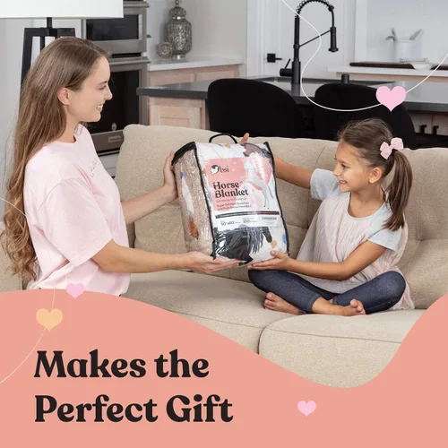 Miniatura 2 de Manta de caballo para niñas, regalo perfecto para niñas, suave y acogedora manta de 50 x 60 pulgadas, amada por niños y nietas, regalos ecuestres