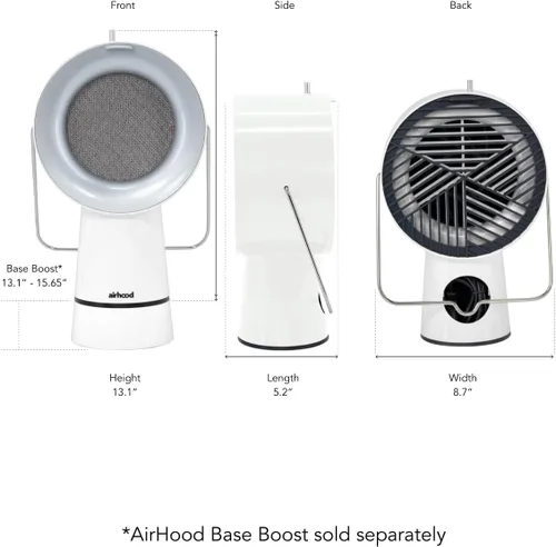 Miniatura 8 de AirHood Campana extractora con cable Extractor de cocina portátil con 2 filtros de aire de carbón activado y filtro de aceite de acero inoxidable