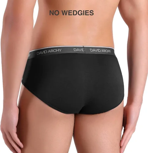 Miniatura 4 de DAVID ARCHY Ropa interior de bambú para hombre, súper suave, cómoda, ligera, paquete de calzoncillos
