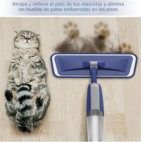 Miniatura 2 de Trapeadores en aerosol para limpieza de suelos de madera dura: mopas húmedas MEXERRIS con 4 almohadillas reutilizables para mopa Swiffer Powermop