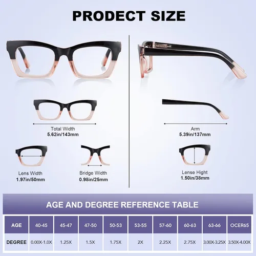 Miniatura 3 de Gafas de lectura para mujer, paquete de 5 lentes de lectura con bloqueo de luz azul con bisagra de resorte para computadora Multi-a01