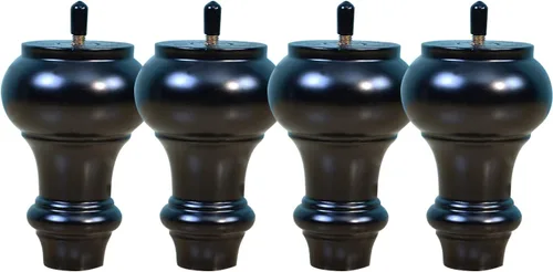 Miniatura 7 de Patas de madera maciza, patas de sofá con varilla roscada M8, patas de gabinete de mesa auxiliar, patas de repuesto para cómoda, cama, soporte