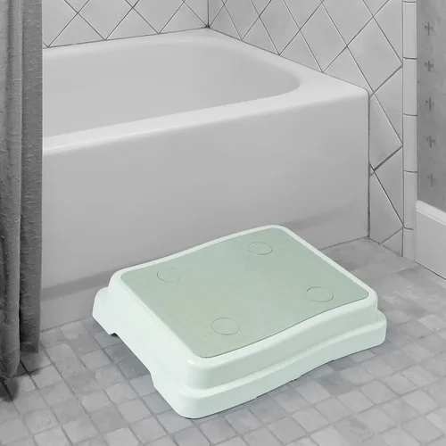 Miniatura 2 de IdeaWorks Baño Paso de forma segura en las bañeras, color blanco