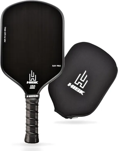 RAV PRO Paleta de Pickleball - Ultimate HIGH END de 16mm Fibra de Carbono Cruda Toray T700 Japonesa con Excelente Textura de Rugosidad GRIT, Curva