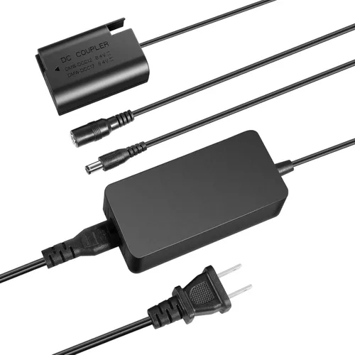 Miniatura 11 de NEEWER EN-EL25 Kit de acoplador de batería ficticia de repuesto, kit de cargador de cámara con acoplador de CC, adaptador de CA y enchufe de EE.