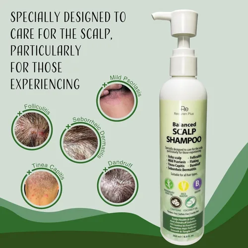 Miniatura 4 de Champú antifúngico para la foliculitis y dermatitis seborreica: tratamiento para la psoriasis del cuero cabelludo, alivio de la caspa y picazón