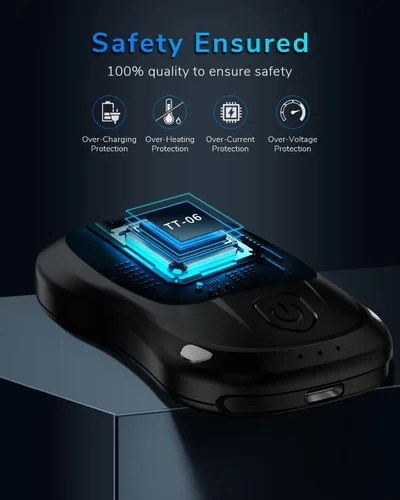 Miniatura 6 de MKG - Calentadores de manos recargables, paquete de 2, calentador de manos eléctrico eléctrico, 24 horas de duración, reutilizables, con 3 niveles