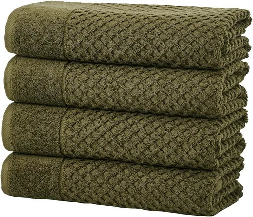 Miniatura 54 de Great Bay Home - Toallas de mano 100% algodón blanco, 6 toallas de baño suaves para manos, altamente absorbentes y de secado rápido, colección