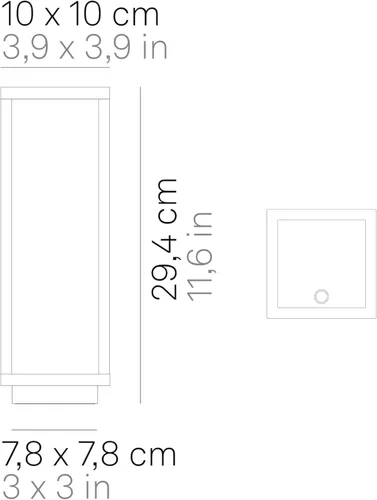 Miniatura 3 de Zafferano, Home Pro - Lámpara de mesa recargable inalámbrica con controles táctiles, adecuada para interiores y exteriores, atenuador, 3000 K, Azul
