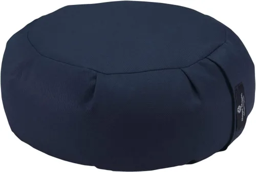 Miniatura 19 de Hugger Mugger Cojín de meditación Zafu - Soporte para sentarse con patas cruzadas, relleno de trigo sarraceno, tela duradera, mango cómodo, hecho a