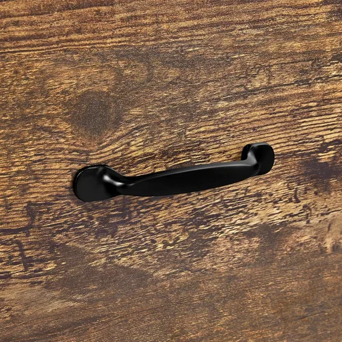 Miniatura 8 de Topeakmart Archivador de 2 cajones para tamaño carta A4, archivador lateral móvil grande con 4 compartimentos de almacenamiento para oficina en casa