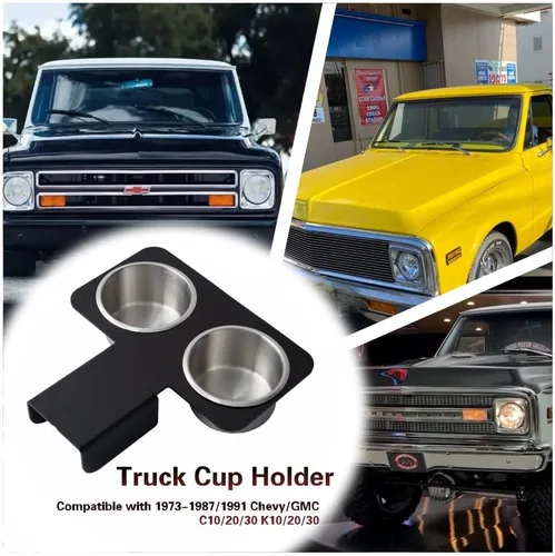 Miniatura 6 de Portavasos de camión para Chevy GMC 1973-1987/91 C10 C20 C30 K10 K20 K30, soporte desmontable para bebidas para consola central, accesorios de coche