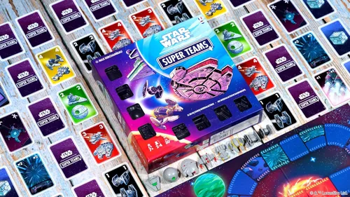 Miniatura 8 de Juego de mesa Star Wars Super Teams - Carrera de estrategia rápida a través de la galaxia, divertido para familias, niños y adultos, a partir de 7
