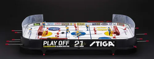 Miniatura 7 de STIGA Table-Top Rod Hockey Game Play Off 21 – Classic Ice Hockey Action with Enhanced Features, Easy Assembly, Includes 2 Pucks – Fun for All Ages