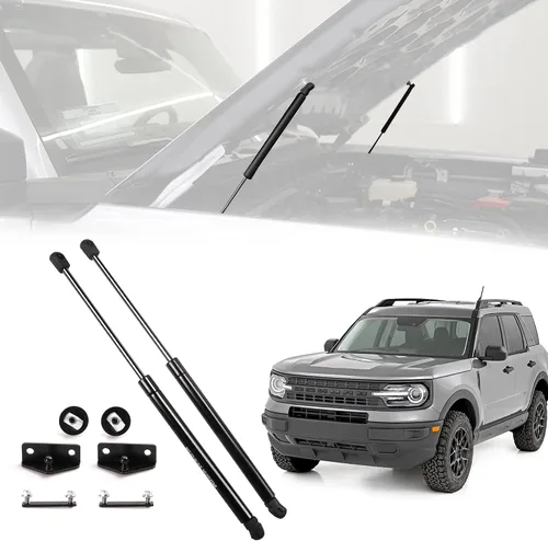 Miniatura 10 de Amortiguadores elevadores de cofre delantero para accesorios Ford Bronco 2021+, muelles de gas para amortiguadores compatibles con Ford Bronco 2021