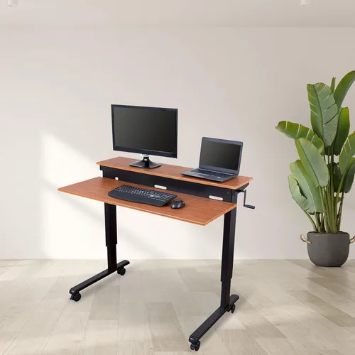 Miniatura 20 de DESK STORE - Escritorio para computadora ajustable para estar sentado o parado