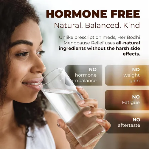 Miniatura 5 de Her Bodhi Meno - Equilibrio Hormonal para la Menopausia para Mujeres, Suplemento de Isoflavonas de Estrógeno y Soja para la Menopausia para Mujeres