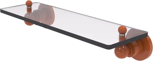 Miniatura 4 de Allied Brass AP-1/16 Astor Place - Estante de cristal con bordes biselados, color negro mate Mate negro