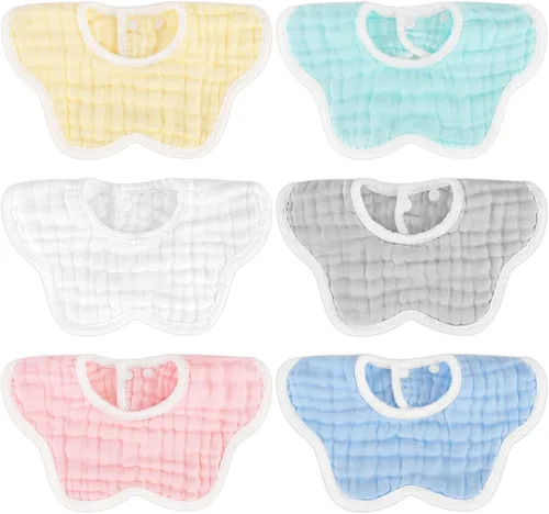 Accmor Muslin Baby Bibs Baby Bandana Drool Bibs for Unisex Boys Girls, Cotton Baby Drool Bibs for Teething Drooling