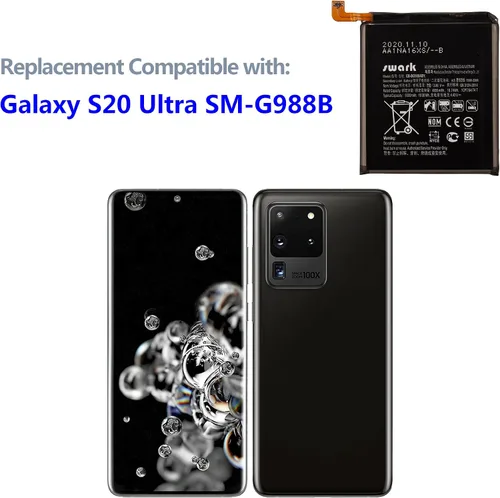 Miniatura 4 de Batería EB-BG988ABY Compatible con Samsung Galaxy S20 Ultra Galaxy S20 Ultra 5G SM-G9880 SM-G988B/DS SM-G988N SM-G988Q SM-G988U SM-G988U1 SM-G988W