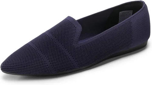 DREAM PAIRS Zapatos planos cómodos y elegantes para mujer, mocasines de punto puntiagudos, zapatos de trabajo de negocios