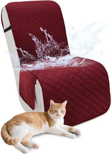 Miniatura 14 de Fundas para sofá modular reclinable, de terciopelo en forma de L, funda de consola central para perros y mascotas, lavable antideslizante, 1 funda