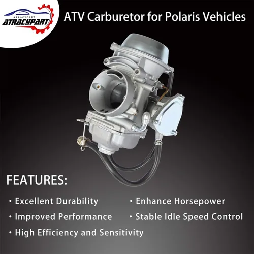 Miniatura 2 de ATRACYPART Carburador Carb para 2001-2005 & 2010-2012 Polaris Sportsman 500 4X4 HO 1997-2009 Polaris Scrambler 500 4x4 2000-2002 Polaris Trail
