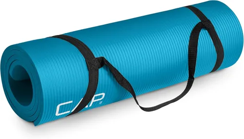 Miniatura 17 de CAP Barbell Colchoneta de yoga y ejercicio de alta densidad de 1/2 pulgada con correa Múltiples opciones Gris