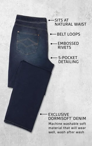 Miniatura 6 de PajamaJeans Jeans elásticos para hombre - Pantalones de chándal para hombre