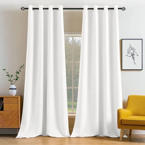 Miniatura 114 de MIULEE Cortinas opacas para dormitorio o sala de estar, juego de 2 paneles de cortina para ventana con aislamiento térmico y bloqueo de luz