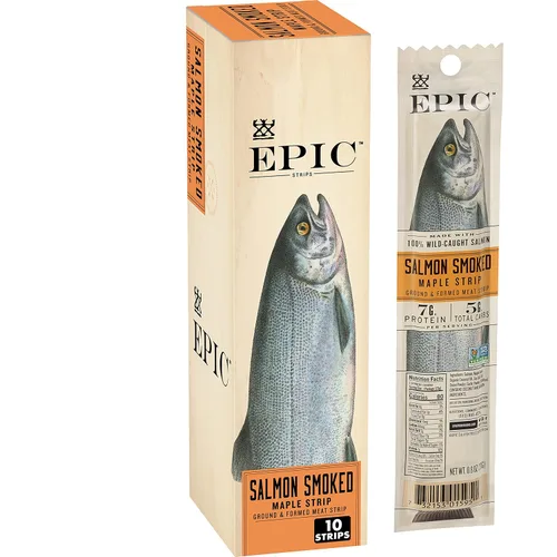 Miniatura 11 de EPIC Wagyu - Tiras de carne de res, alimentados con pasto y bocadillos aptos para paleo, 20 unidades, 16 onzas