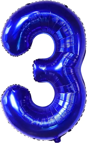 Miniatura 700 de KatchOn, Globo grande azul número 2 de 40 pulgadas Decoraciones de cumpleaños de Baby Shark para niño de 2 años Globo azul número 2 Globo
