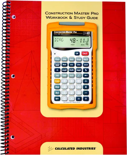 Miniatura 5 de Calculated Industries Calculadora de estimador de materiales (4019) + libro de trabajo y guía de estudio de Construction Master Pro (2140)