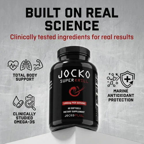 Miniatura 5 de Jocko Fuel Aceite de krill antártico Omega 3 Suplementos de ácidos grasos DHA y EPA - 1000 mg cápsulas blandas - Apoya las articulaciones