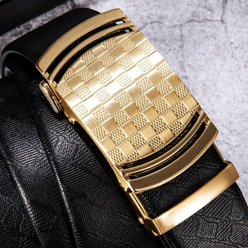 Miniatura 3 de Dubulle Men's Belt Ratchet Buckle Business Replaceable Only 1 38 Slide Buckle 35mm Party Business Gift