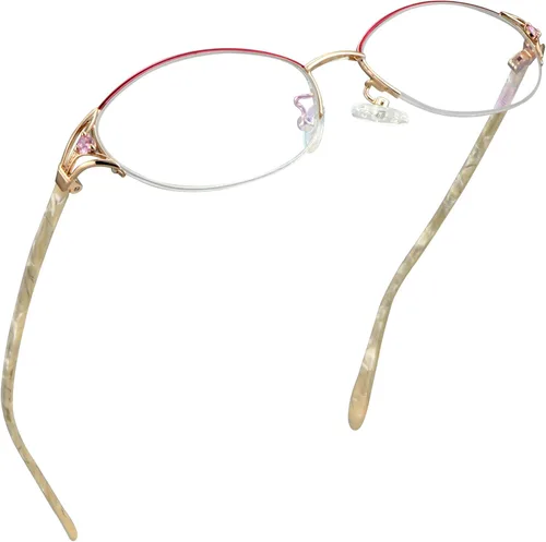 Miniatura 15 de LifeArt Gafas de lectura sin montura de aleación, gafas de bloqueo de luz azul, antirreflejos, púrpura (2339_purple)