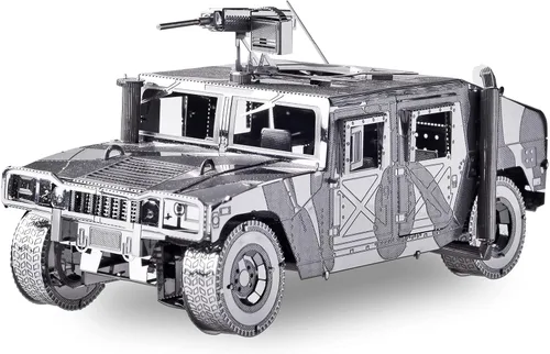 Miniatura 9 de Piececool Rompecabezas de metal 3D, kits de modelo de coche de fórmula plateada, kits de autos de modelo de metal 3D para construir para adultos