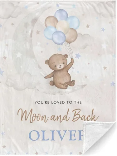 Miniatura 13 de Manta personalizada con nombre, manta para recién nacido, regalos personalizados para mujeres/niños, manta de sublimación para niños, manta