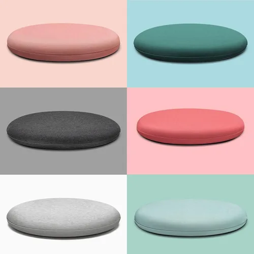Miniatura 6 de Cojines redondos extraíbles para silla, almohadillas de espuma viscoelástica, cómodo cojín de asiento antideslizante y transpirable, adecuado