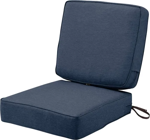 Miniatura 14 de Classic Accessories Montlake FadeSafe - Cojín cuadrado para asiento de patio, resistente al agua, 23 x 23 x 5 pulgadas, color henna jaspeado