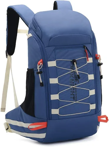 Bseash Mochila impermeable de 40 L para senderismo y campamento con cubierta para lluvia, mochila de viaje para deportes al aire libre para esquí,