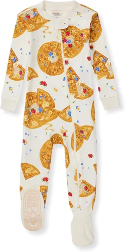 Miniatura 184 de Burt's Bees Baby - Pijama de una pieza para bebé, mameluco para dormir y jugar, algodón 100% orgánico, cremallera frontal