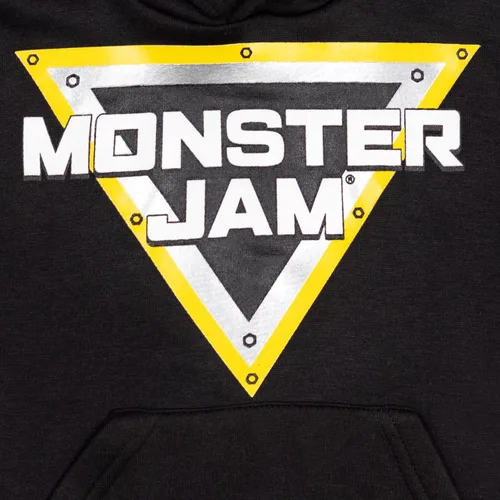 Miniatura 3 de Monster Jam Maximum Destruction El Toro Loco Grave Digger - Sudadera con capucha de forro polar para niños pequeños y grandes
