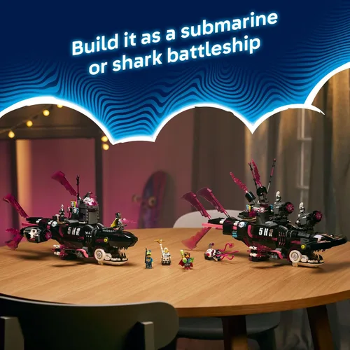 Miniatura 4 de LEGO DREAMZzz - Juguete de construcción submarino de tiburón pesadilla para niños, juego de simulación y figuras para niños y niñas, a partir de 9